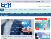 Tablet Screenshot of europeanpharmaceuticalreview.com